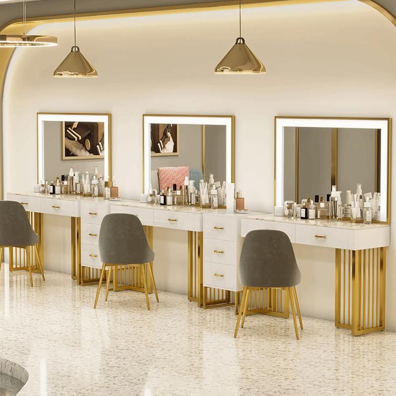 Beauty Makeup Stores - Profesyonel mağazalar için şifonyer, lambalı hafif