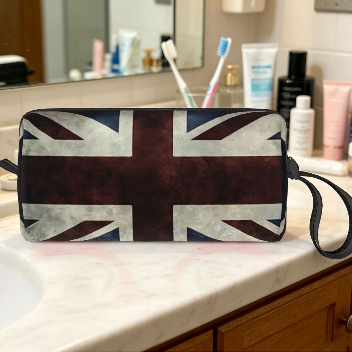 Beauty Makeup Uk - Union Jack İngiltere Bayrağı Makyaj Çantası