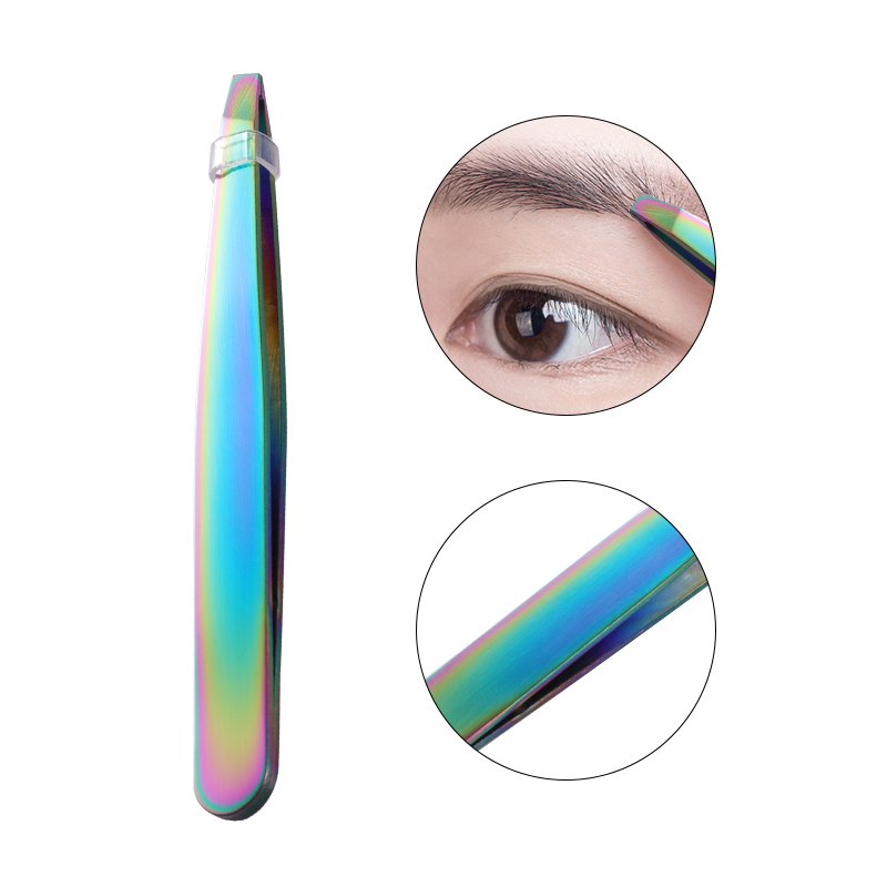 Beauty Makeup Tips - Paslanmaz Çelik Kaplama Renkli Kaş Cımbızı