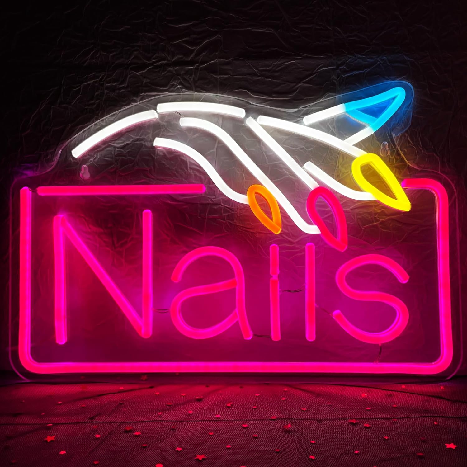 Beauty Makeup Stores - Tırnak Neon Tabelası İşletme Duvar Lambası