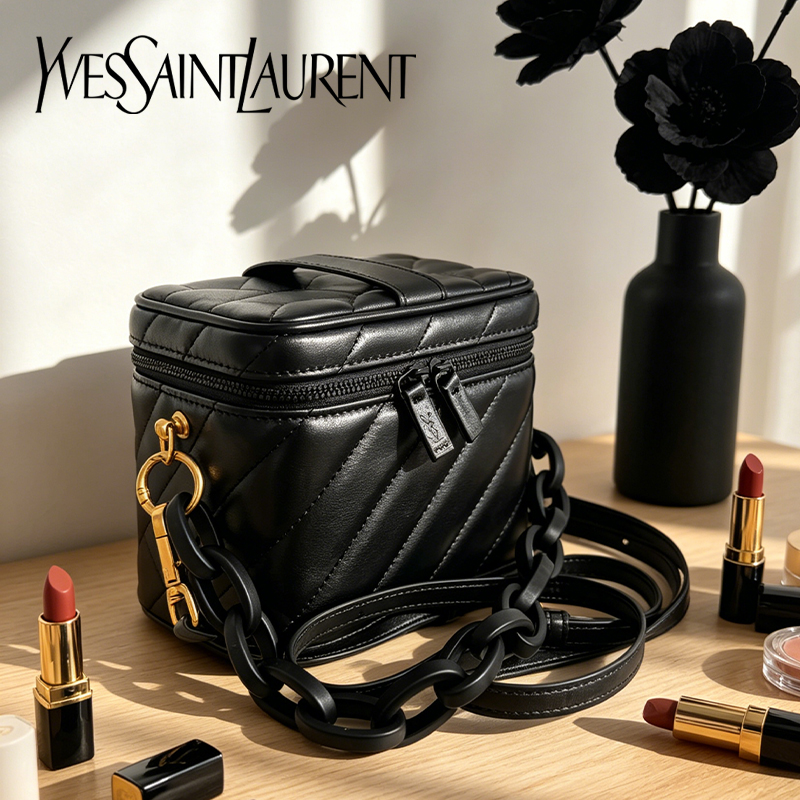 Ysl Beauty Makeup - Yves Saint Laurent'ın Çantası Siyah Kapitone
