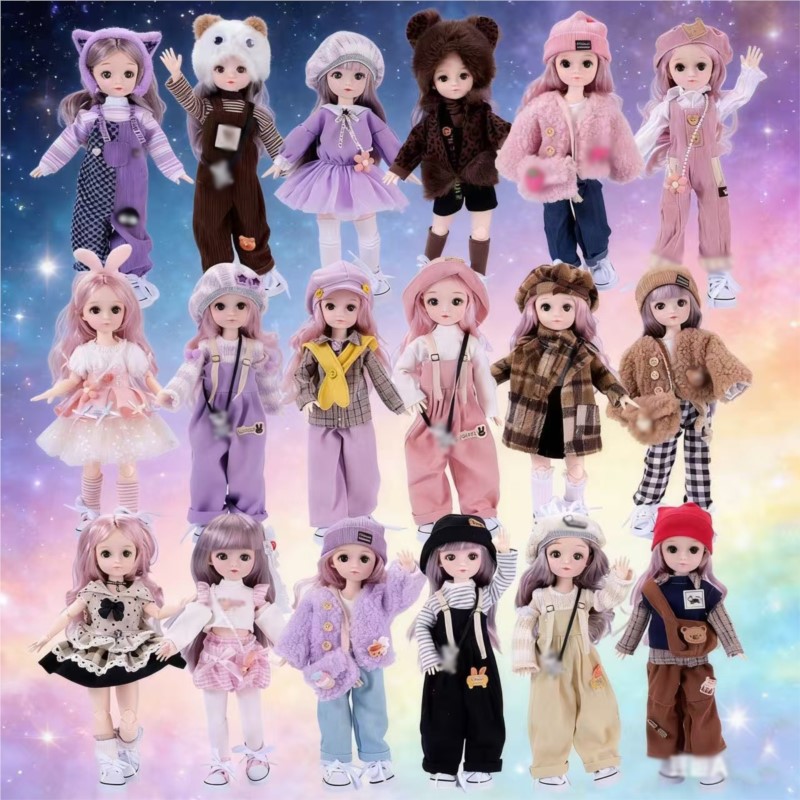 Makeup Beauty House - 30CM güzel makyaj bebek oyuncak moda