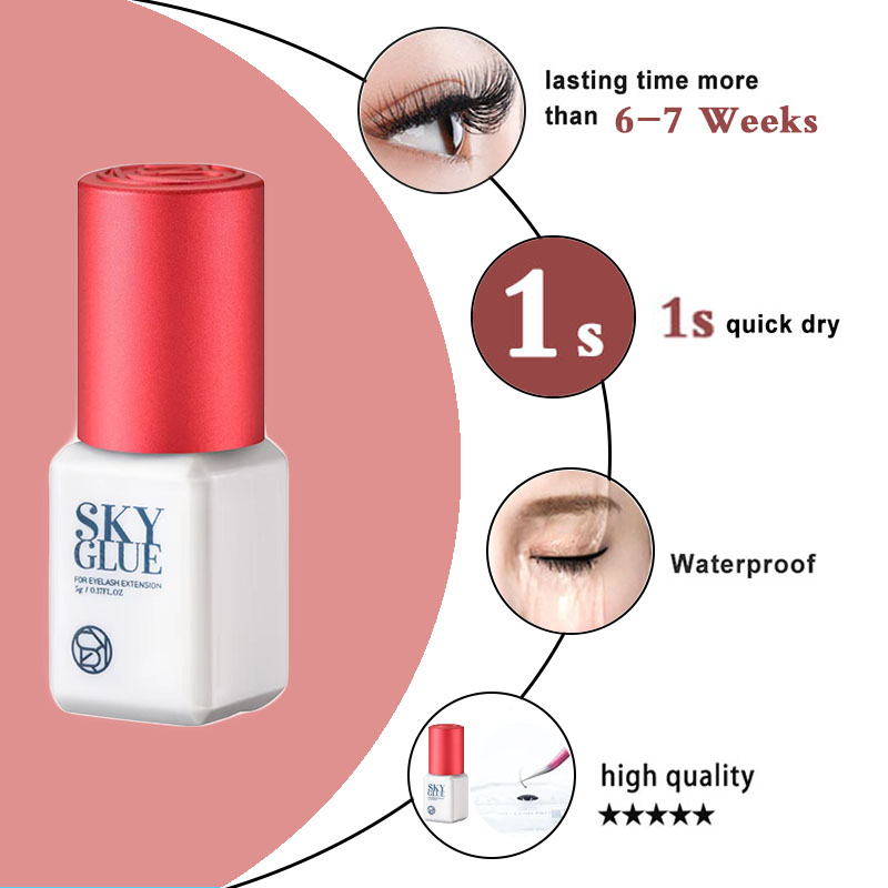 5 şişe Sky Glue S Plus 1 s Hız - Makeup Plus Beauty incelemesi ve fiyatı