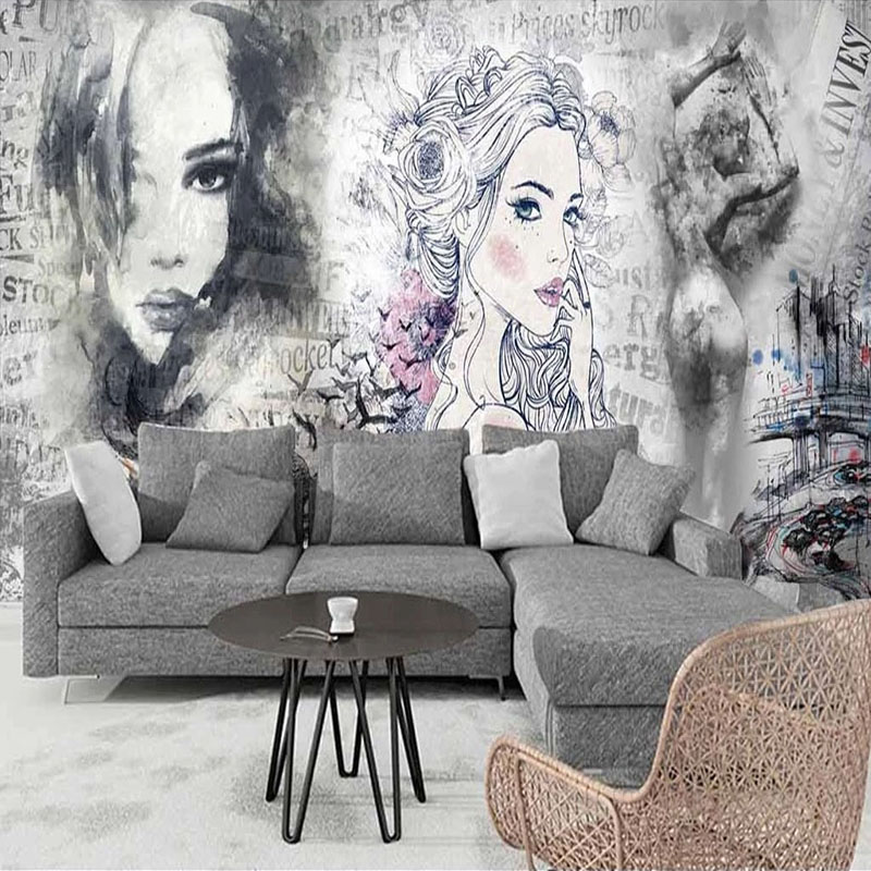 Özel 3D Duvar Resmi Retro Moda - Makeup Beauty House incelemesi ve fiyatı