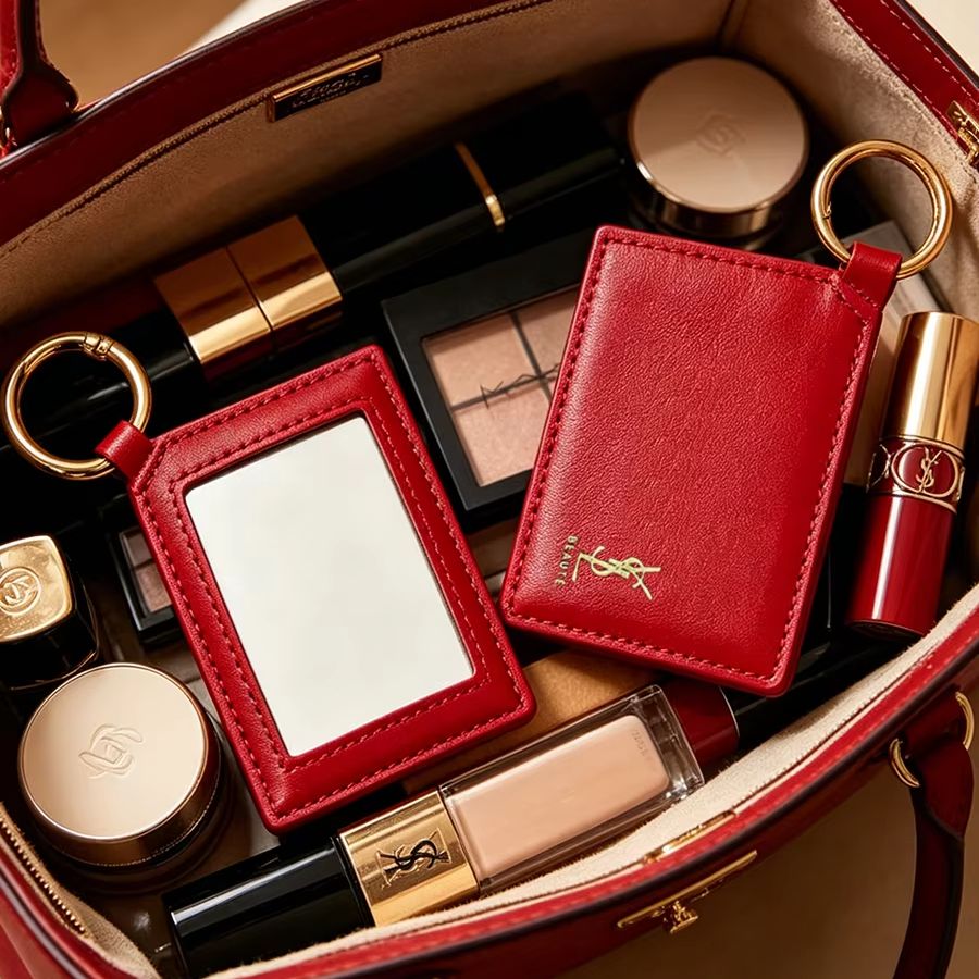 YSL Kırmızı Deri Kare Mini Cep - Ysl Beauty Makeup incelemesi ve fiyatı